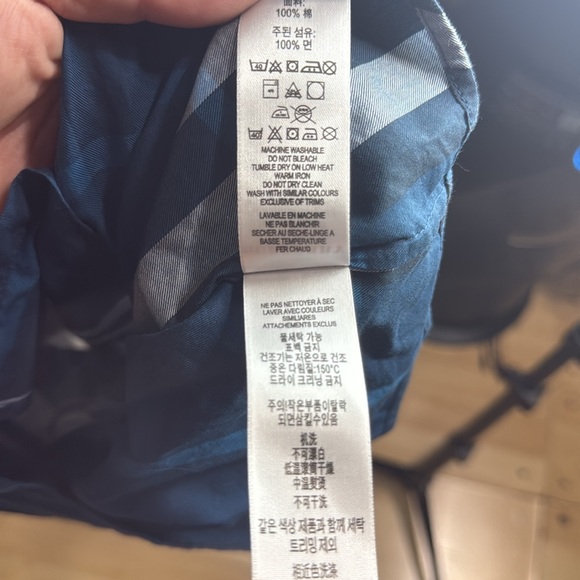 Burberry Baby Boy Navy Blue Checked Shirt 18 Months - Picture 9 of 10